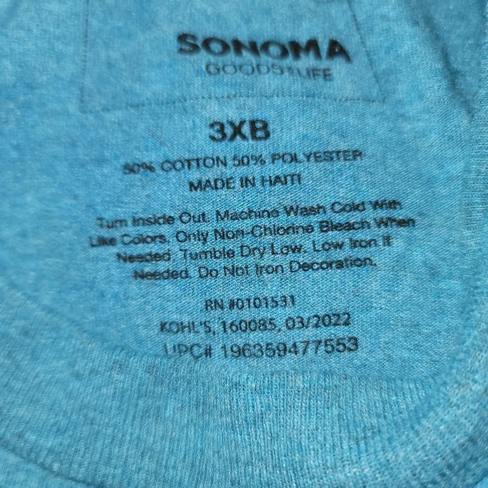 Men's 3XB Goods For Life - Gone Fishing  Graphic T Shirt Y2K Costal Beach Resort